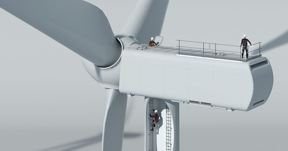 Líneas de vida para mantenimiento aerogeneradores